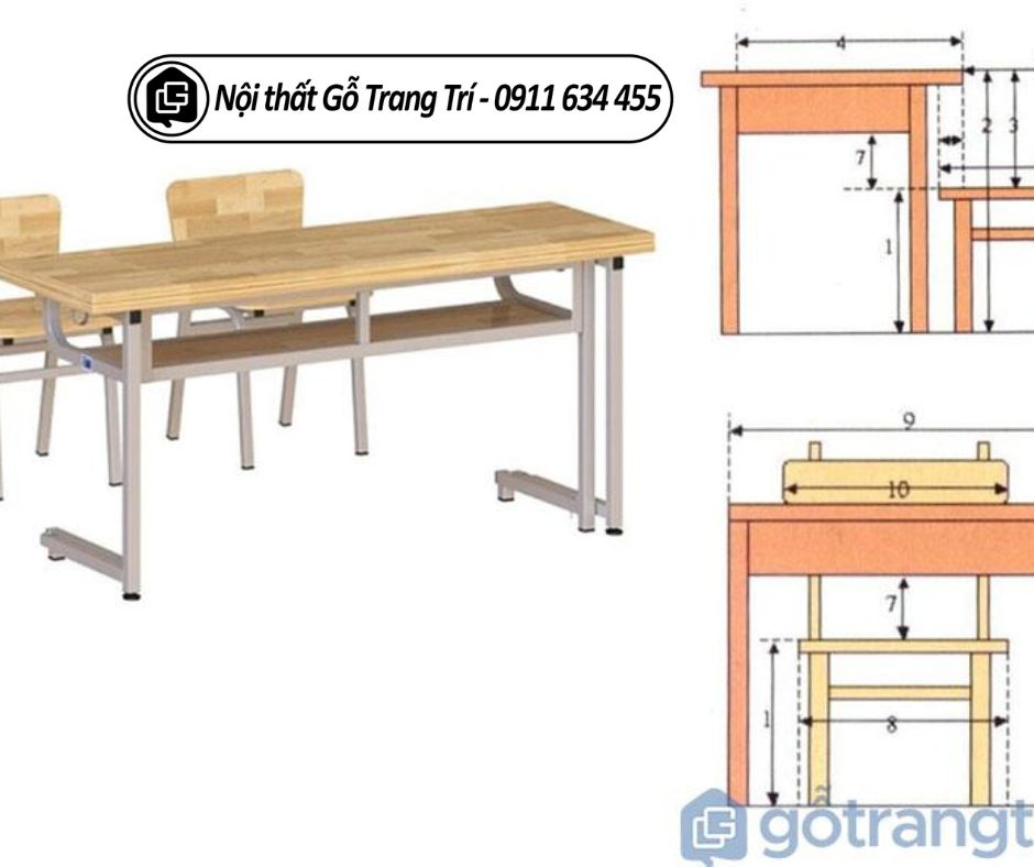 Yếu tố cần xem xét khi chọn kích thước bàn học trẻ em